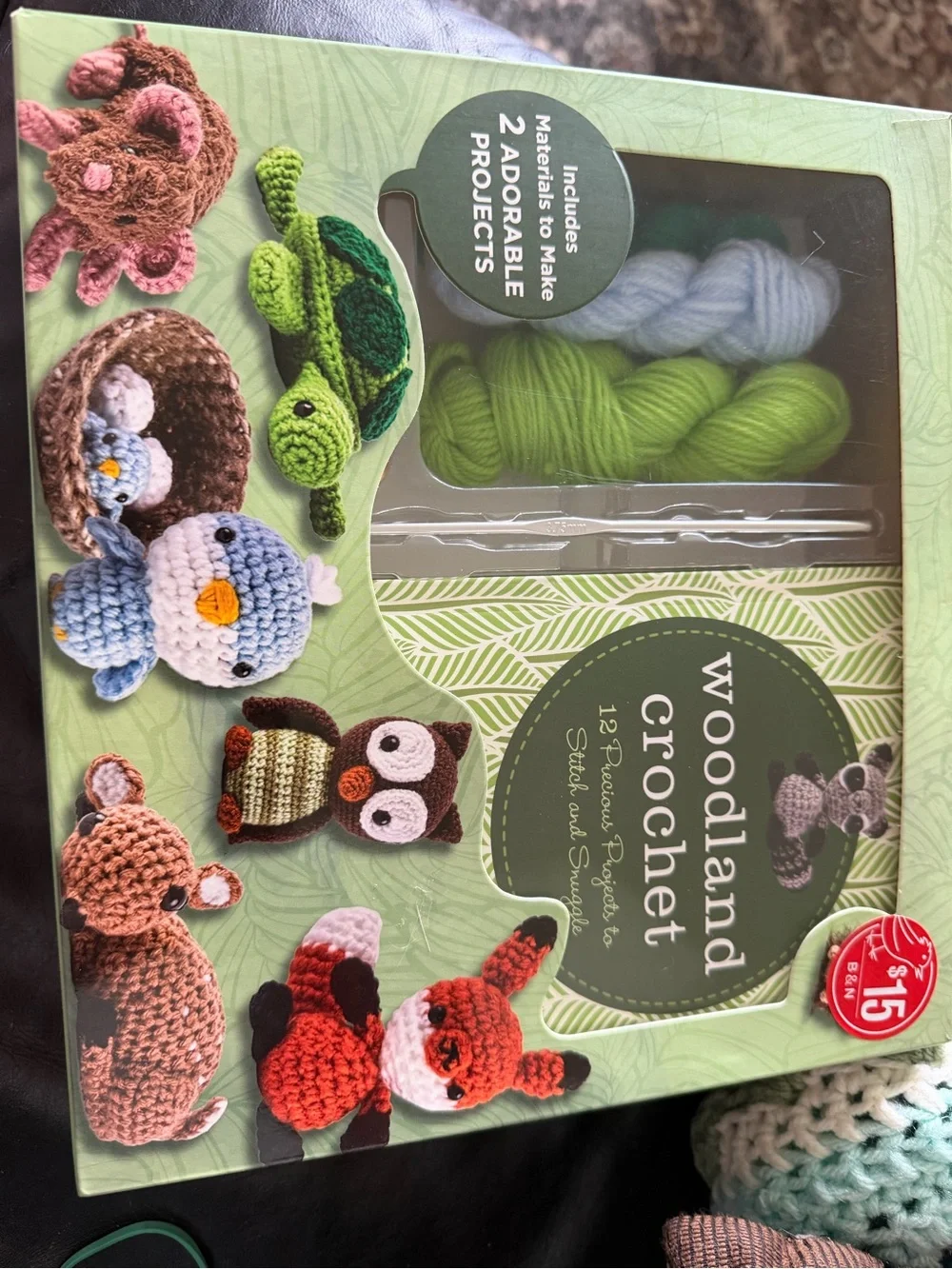 Crochet Woodland Friends Kit – Blue and Brown